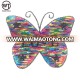 Butterfly design reversible sequin embroidery patches sew on