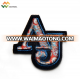 Wholesale 3D alphabet letters embroidered patches no minimum