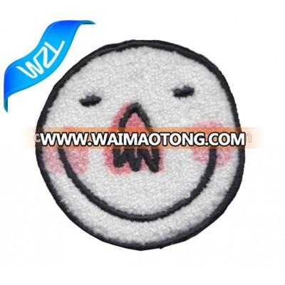 smiley emoji custom peel and stick chenille patches